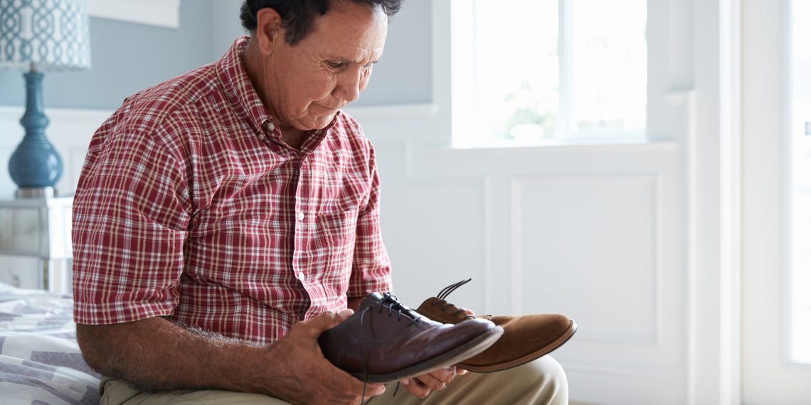 Middle-aged Hispanic Man with dementia