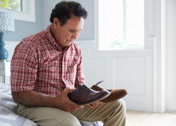 Middle-aged Hispanic Man with dementia