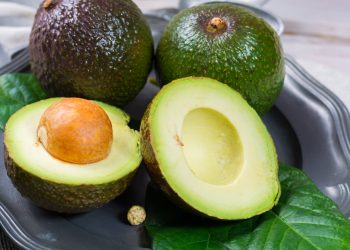 Healthy ripe avocado from organic avocado